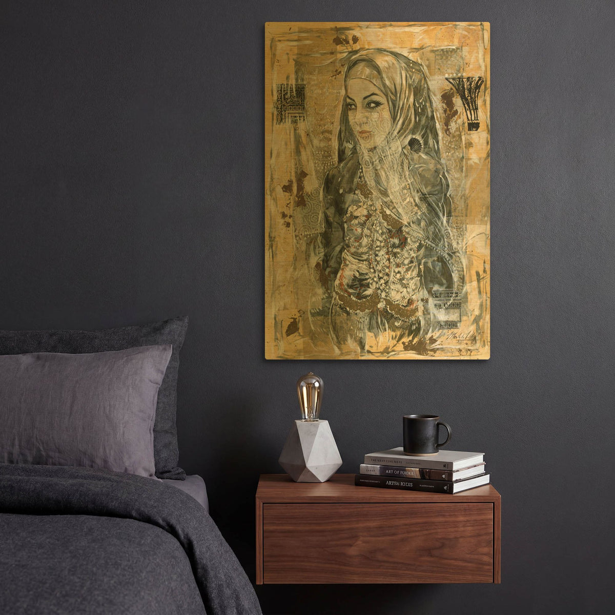 'Dubai Beauty No. 1' By Marta Wiley Gold Metal Wall Art