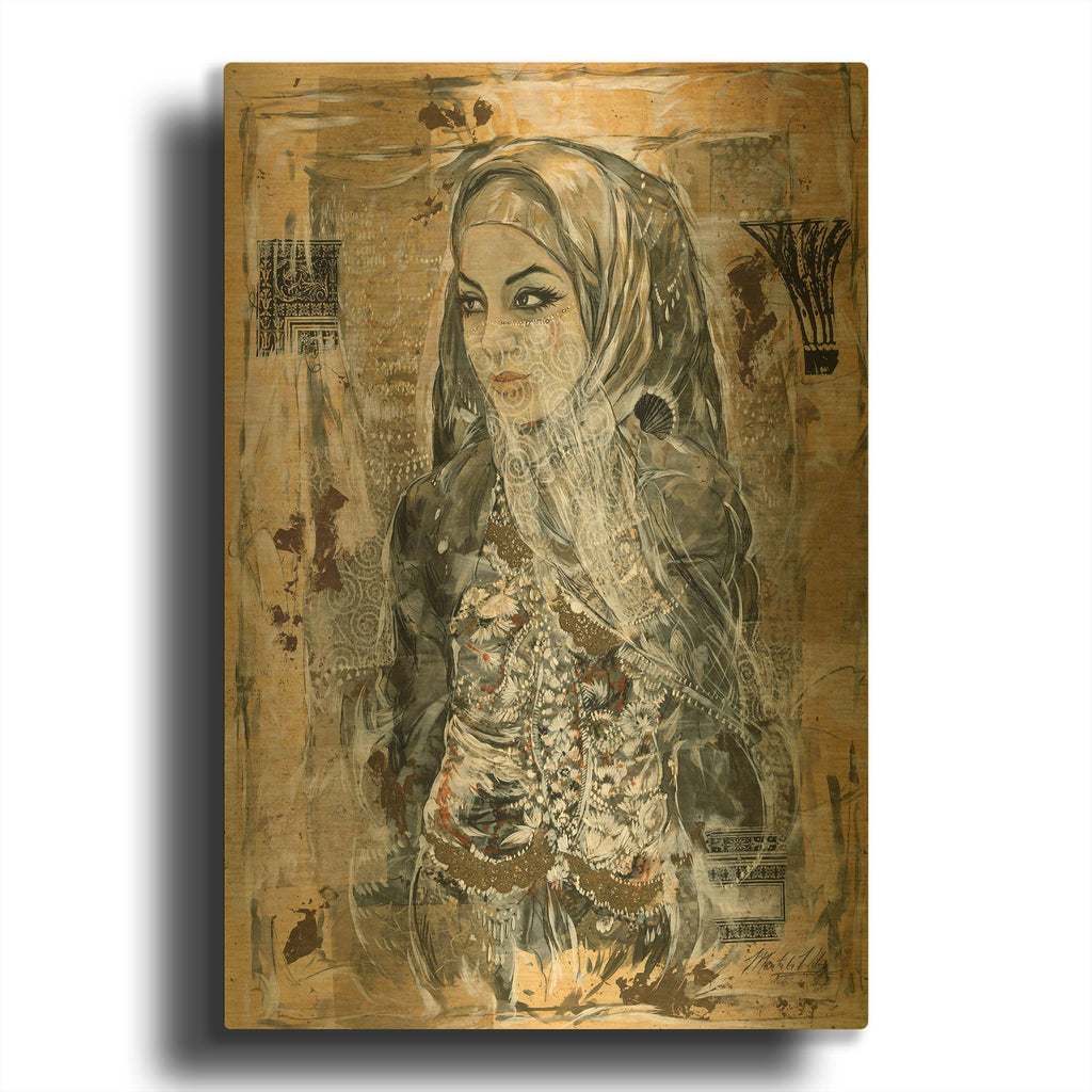 'Dubai Beauty No. 1' By Marta Wiley Gold Metal Wall Art