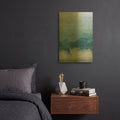 'Cerulean Abstract' By Marta Wiley Gold Metal Wall Art