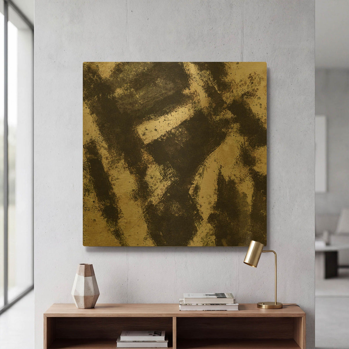 'Abstract 2' By Marta Wiley Gold Metal Wall Art