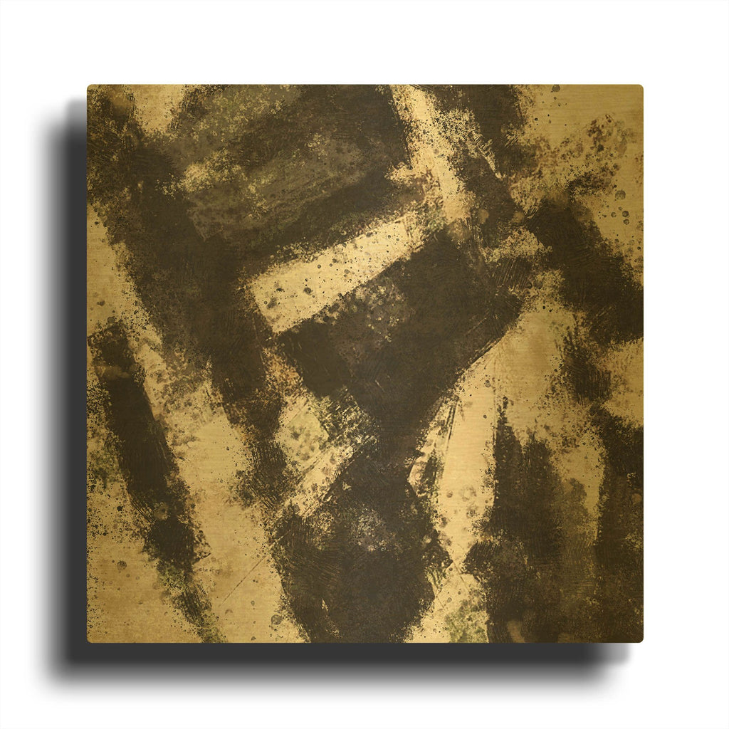 'Abstract 2' By Marta Wiley Gold Metal Wall Art