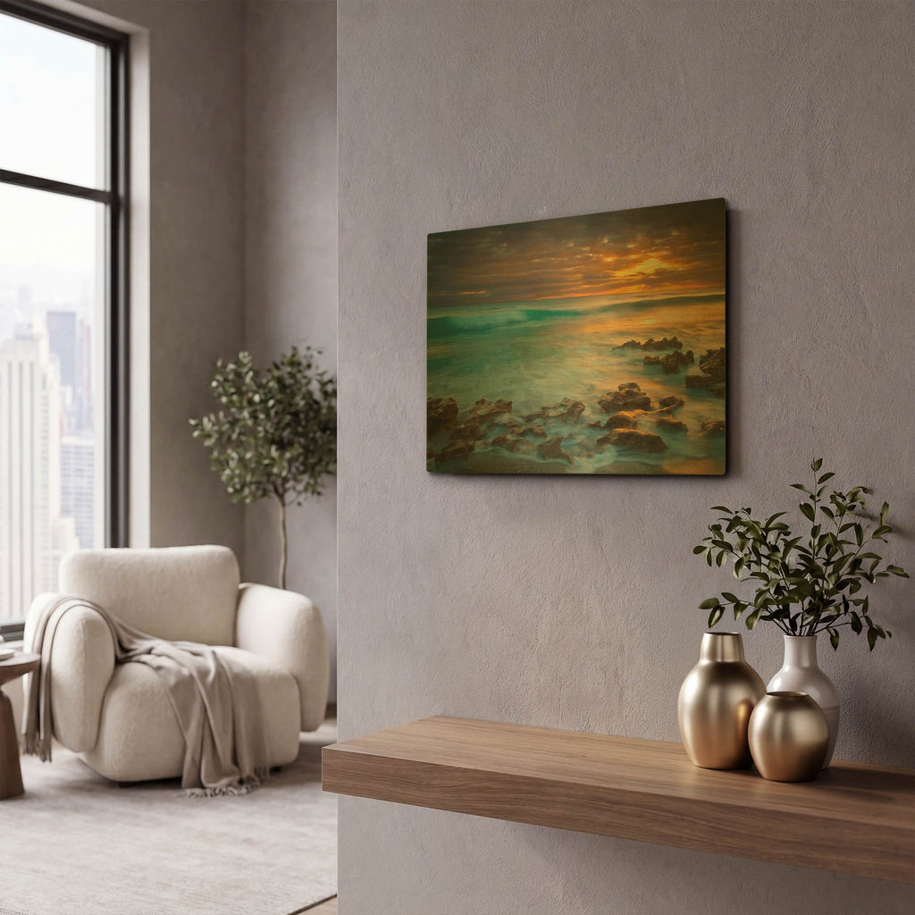 'Timeless' By Patrick Zephyr Gold Metal Wall Art