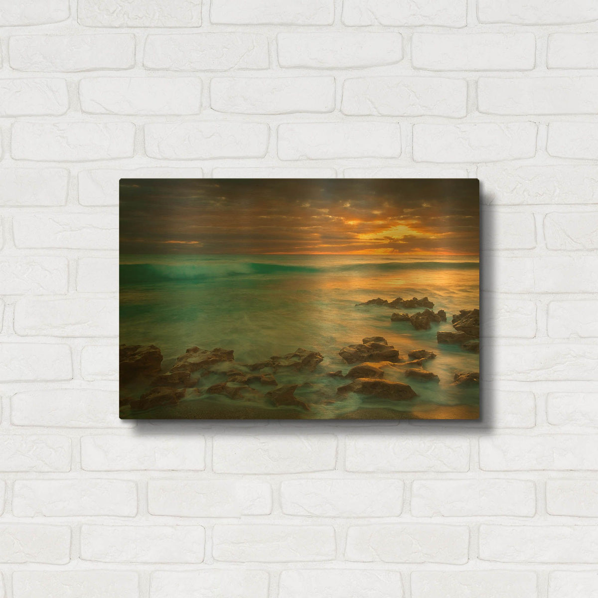 'Timeless' By Patrick Zephyr Gold Metal Wall Art