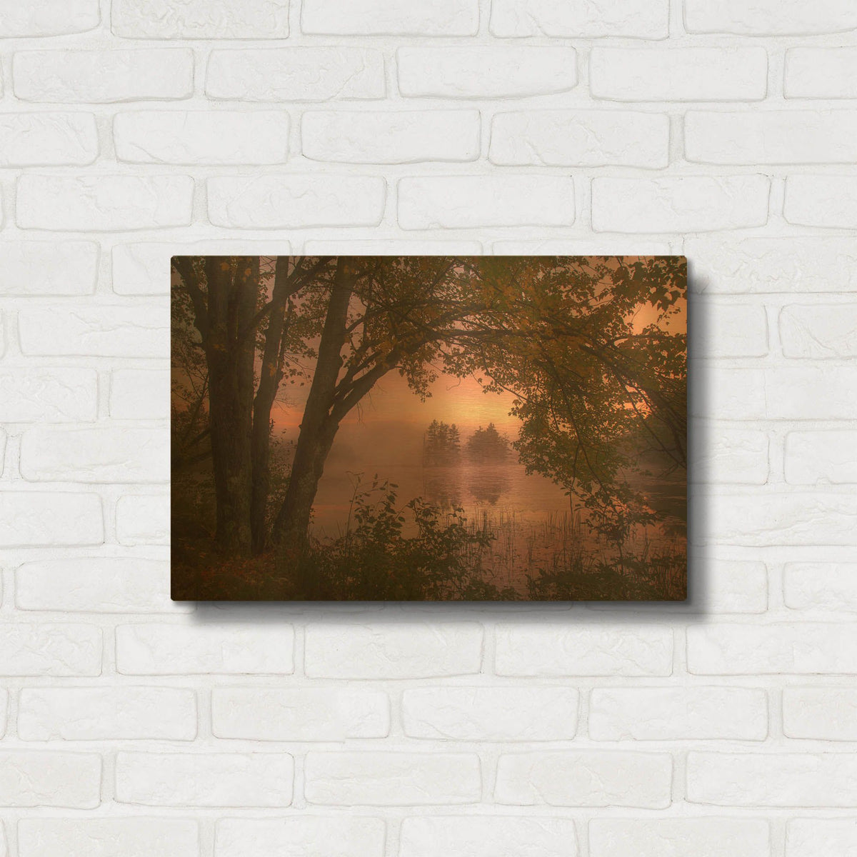 'Framed' By Patrick Zephyr Gold Metal Wall Art