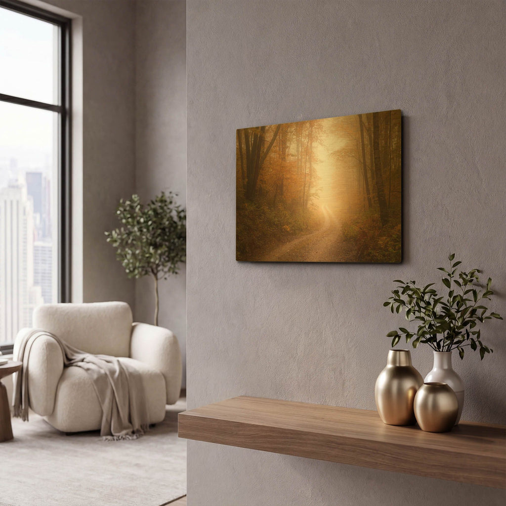 'Familiar Dream' By Patrick Zephyr Gold Metal Wall Art