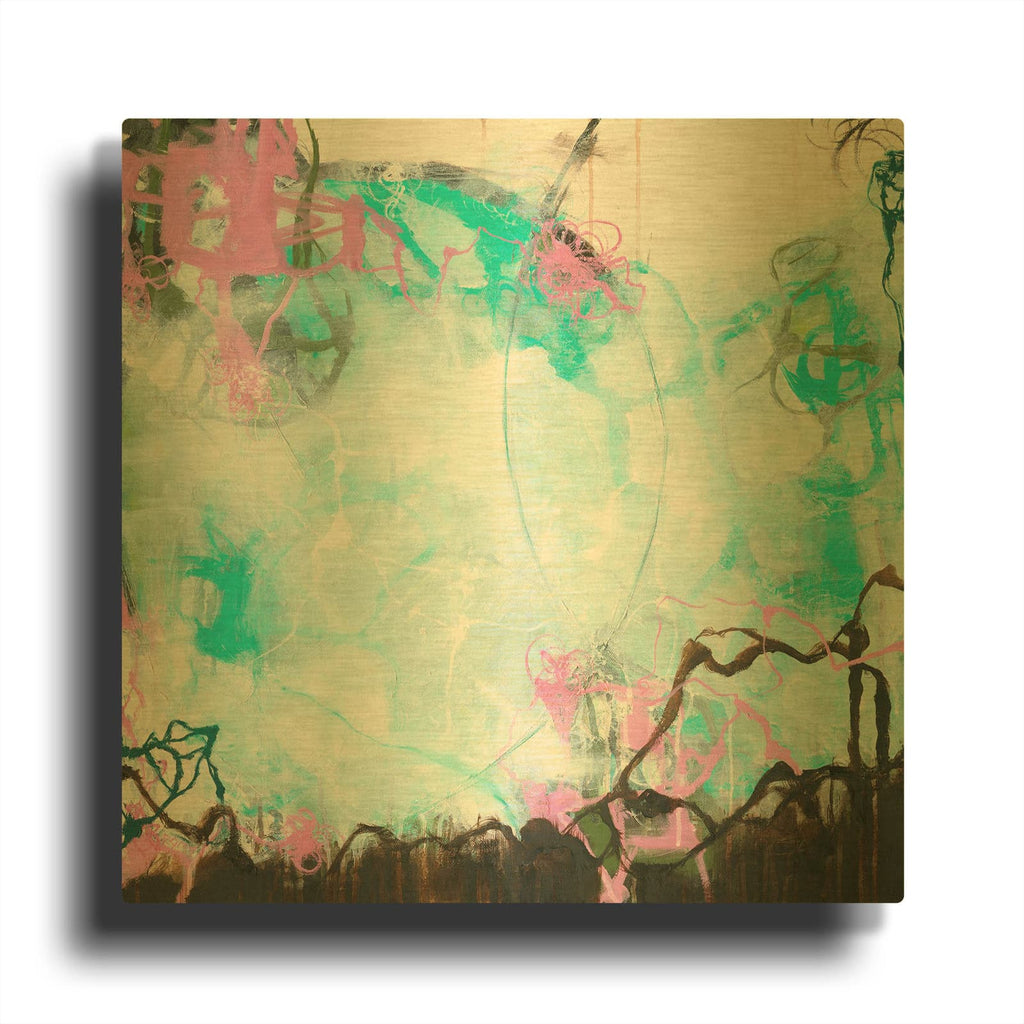 'Crossroads' By Romeo Zivoin Gold Metal Wall Art
