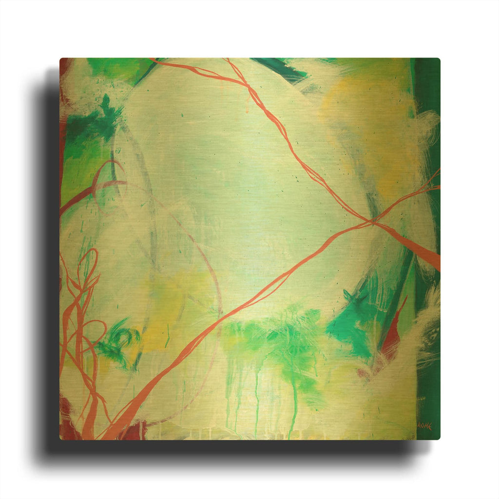 'April' By Romeo Zivoin Gold Metal Wall Art