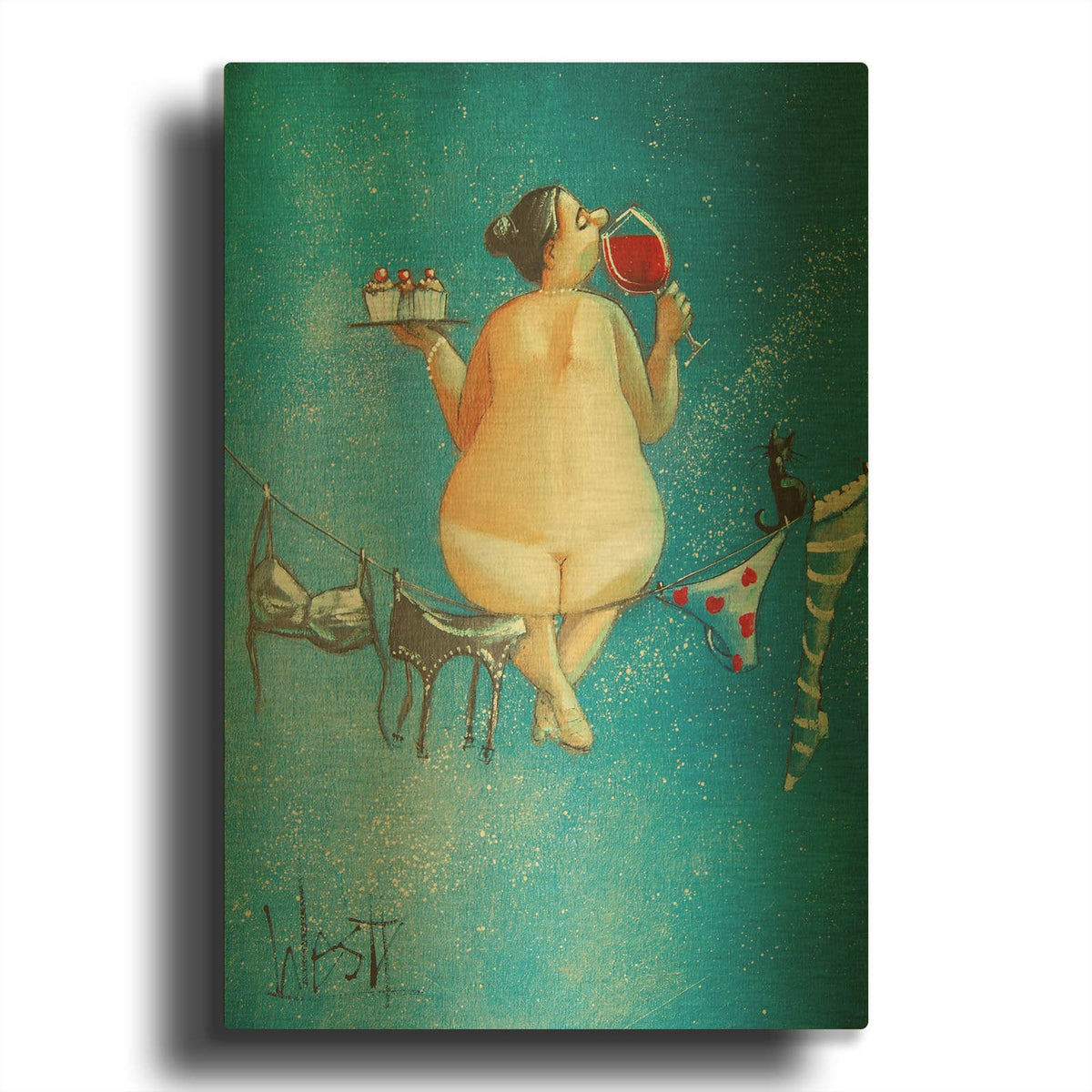 'Out of this World' By Ronald West Gold Metal Wall Art