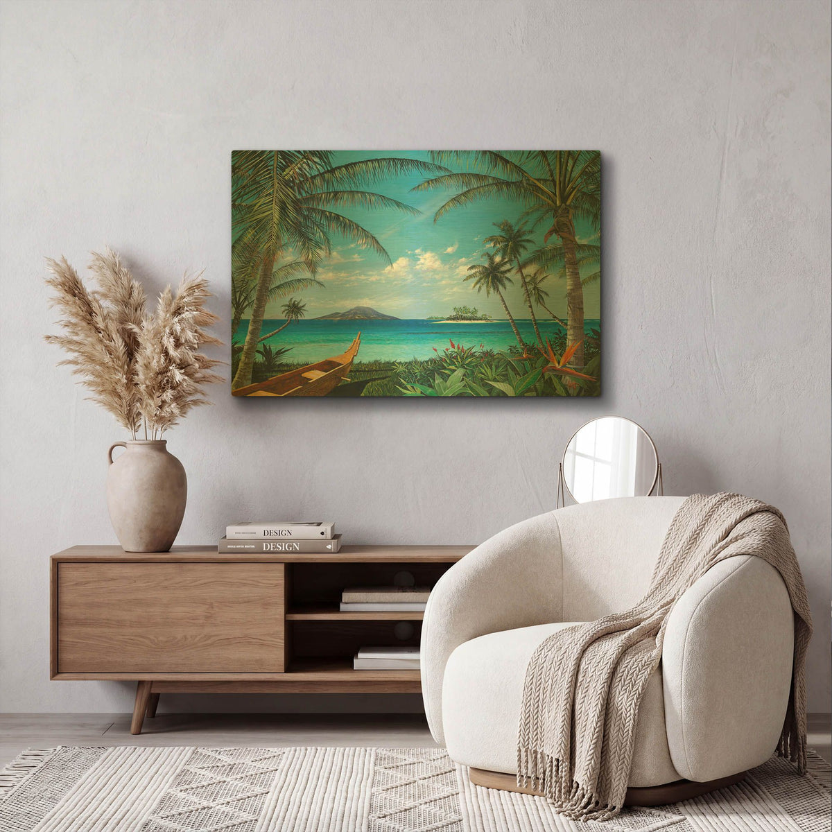 'Tropic Travels' By Scott Westmoreland Gold Metal Wall Art