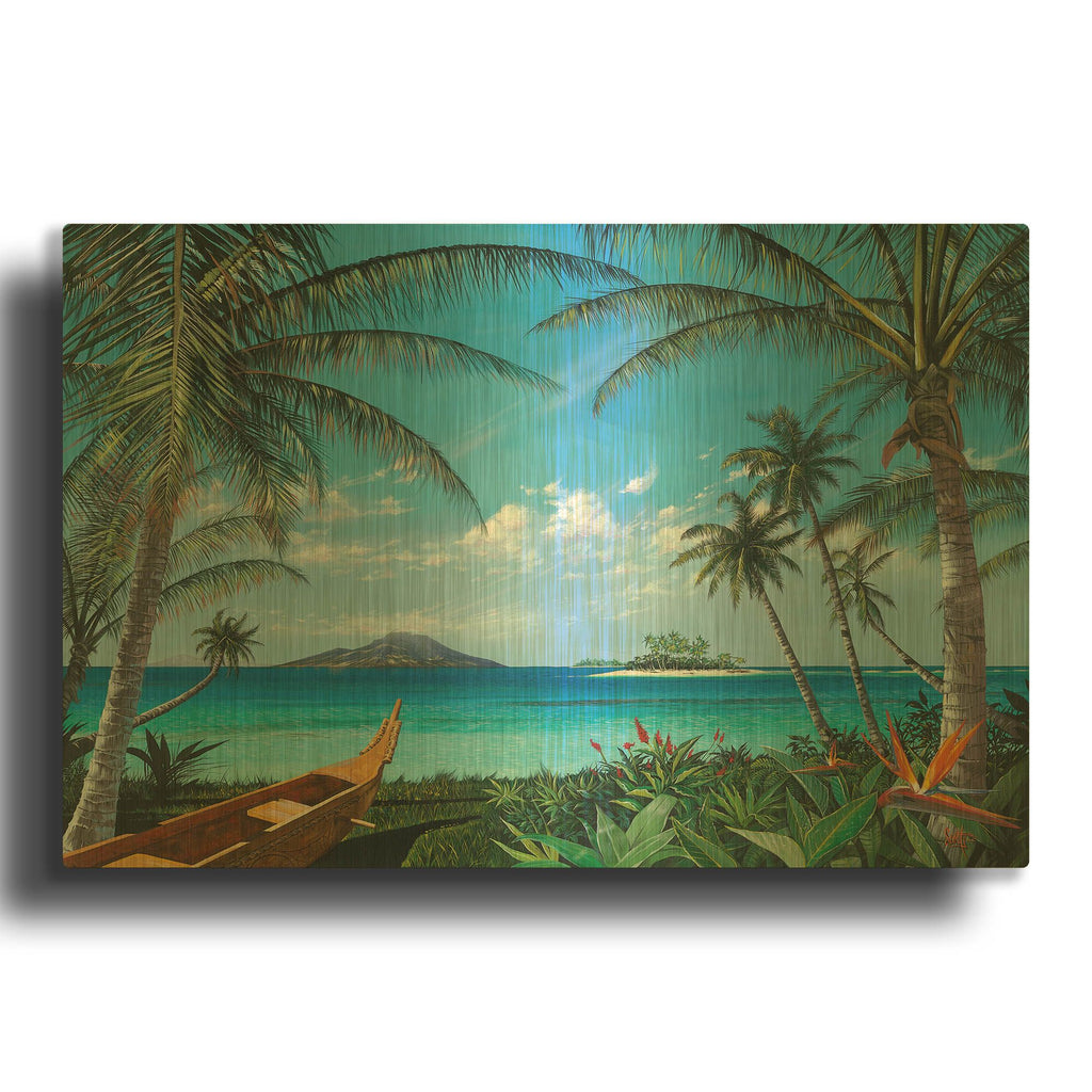 'Tropic Travels' By Scott Westmoreland Gold Metal Wall Art
