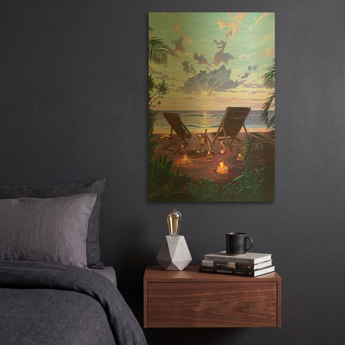 'Two If By Sea' By Scott Westmoreland Gold Metal Wall Art