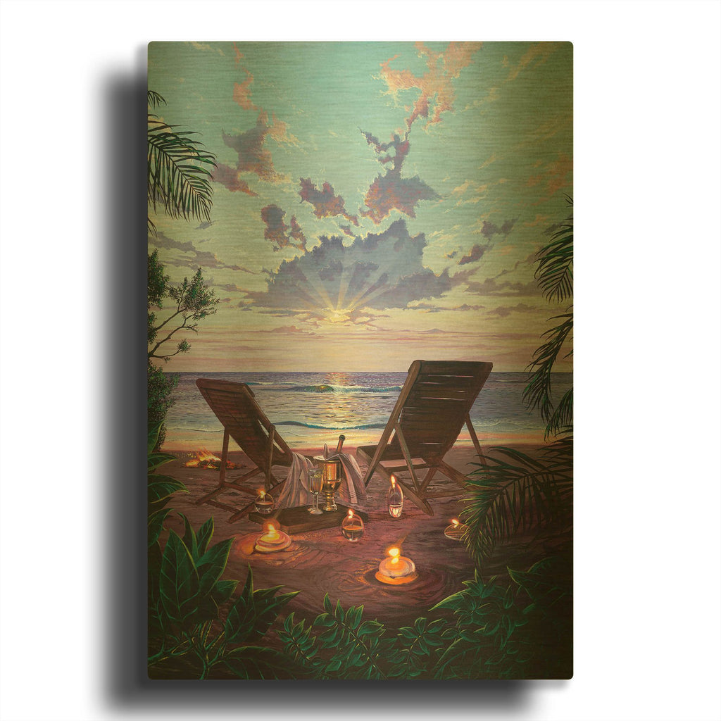 'Two If By Sea' By Scott Westmoreland Gold Metal Wall Art