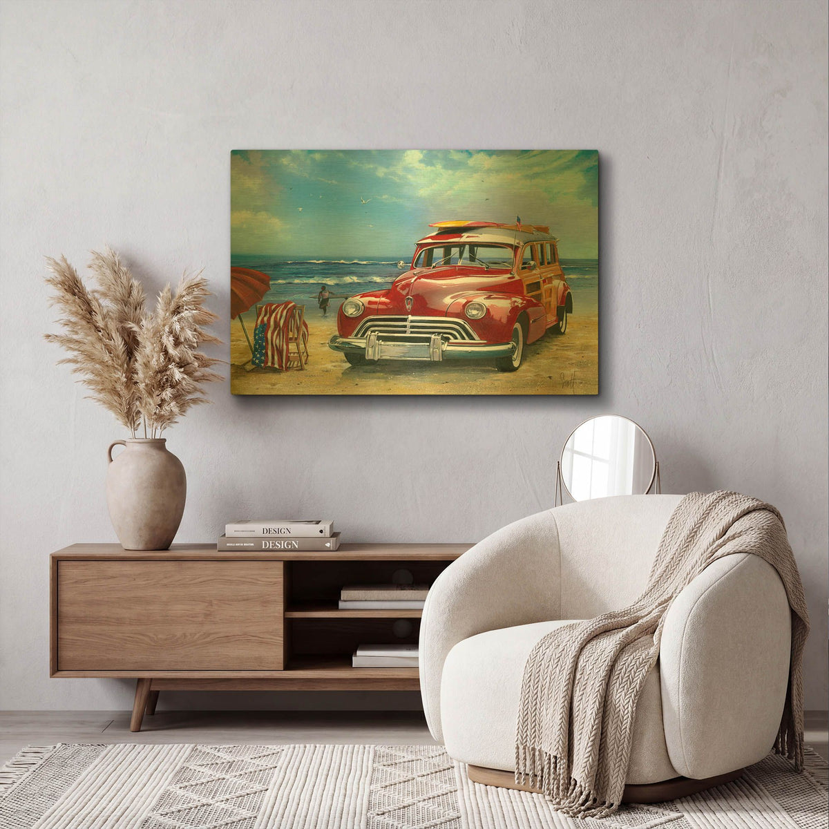 'Surfin Usa' By Scott Westmoreland Gold Metal Wall Art