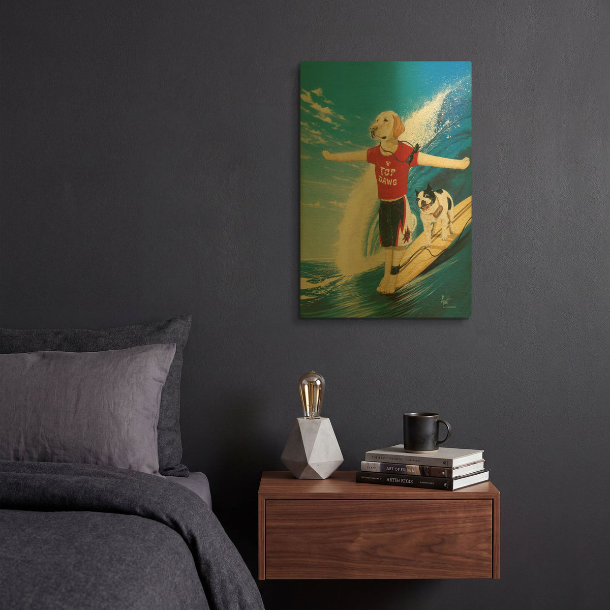 'Top Dawg' By Scott Westmoreland Gold Metal Wall Art