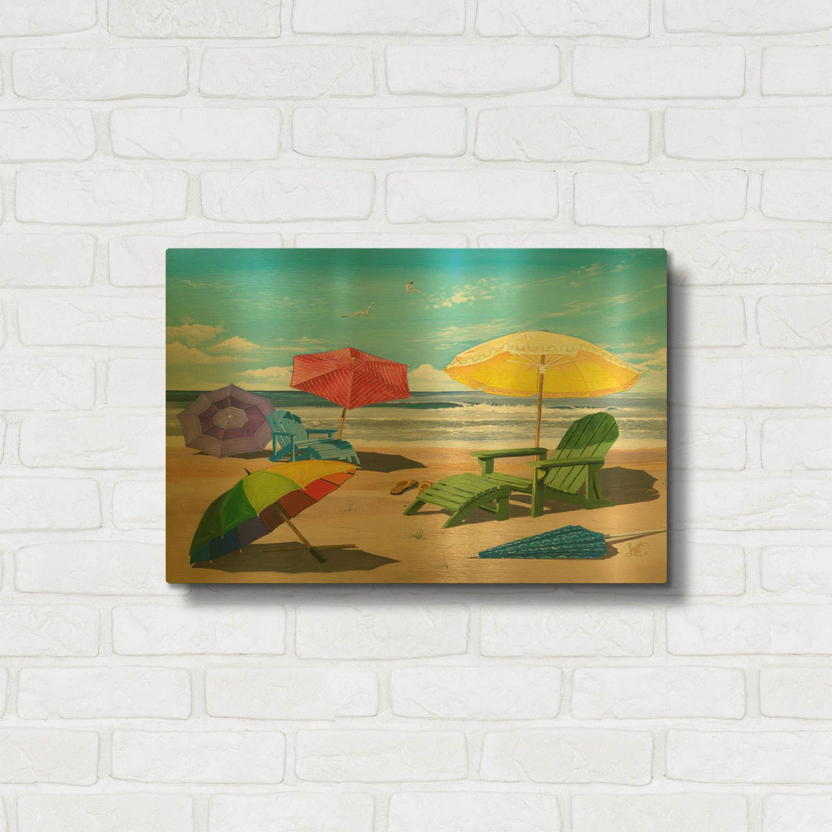 'Sun Screen' By Scott Westmoreland Gold Metal Wall Art