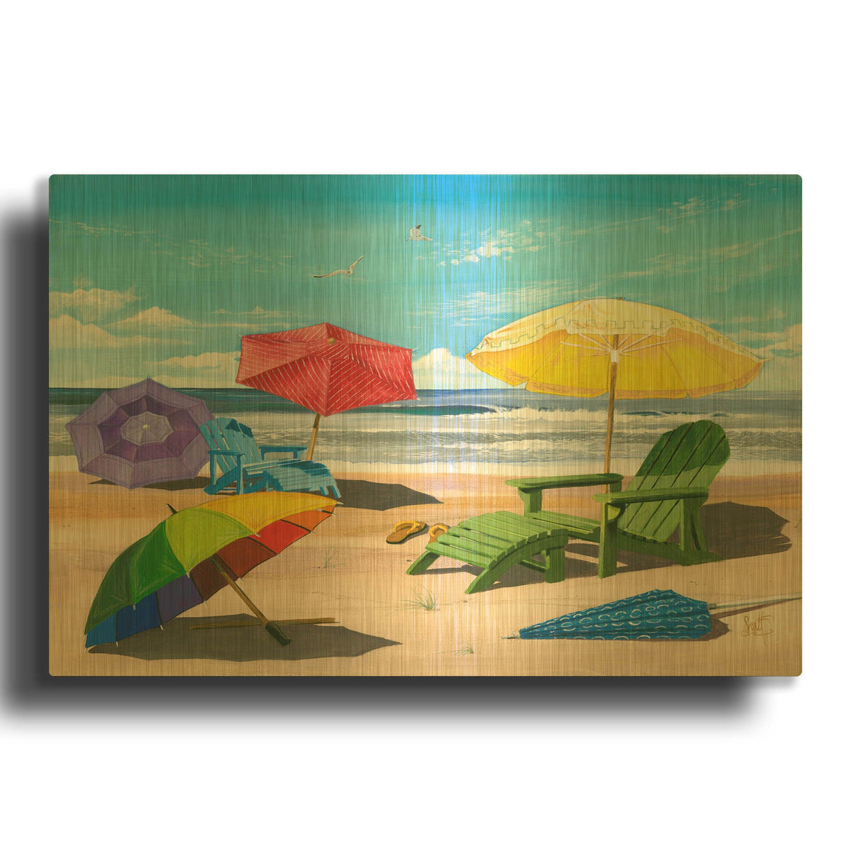'Sun Screen' By Scott Westmoreland Gold Metal Wall Art