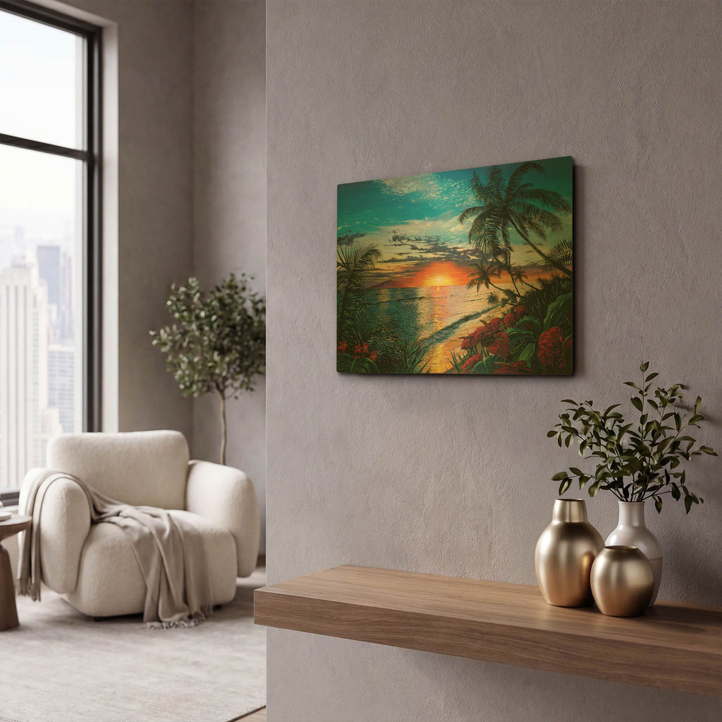 'Sunset Serenade' By Scott Westmoreland Gold Metal Wall Art