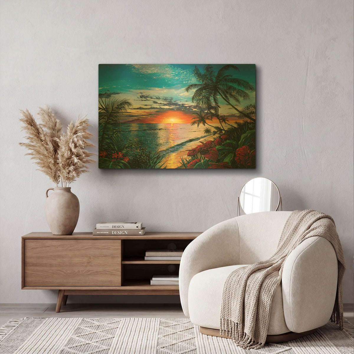 'Sunset Serenade' By Scott Westmoreland Gold Metal Wall Art