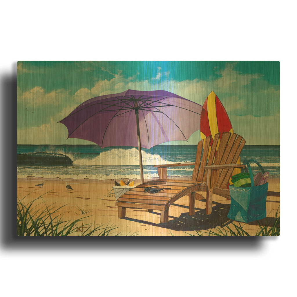 'Shore Thing' By Scott Westmoreland Gold Metal Wall Art