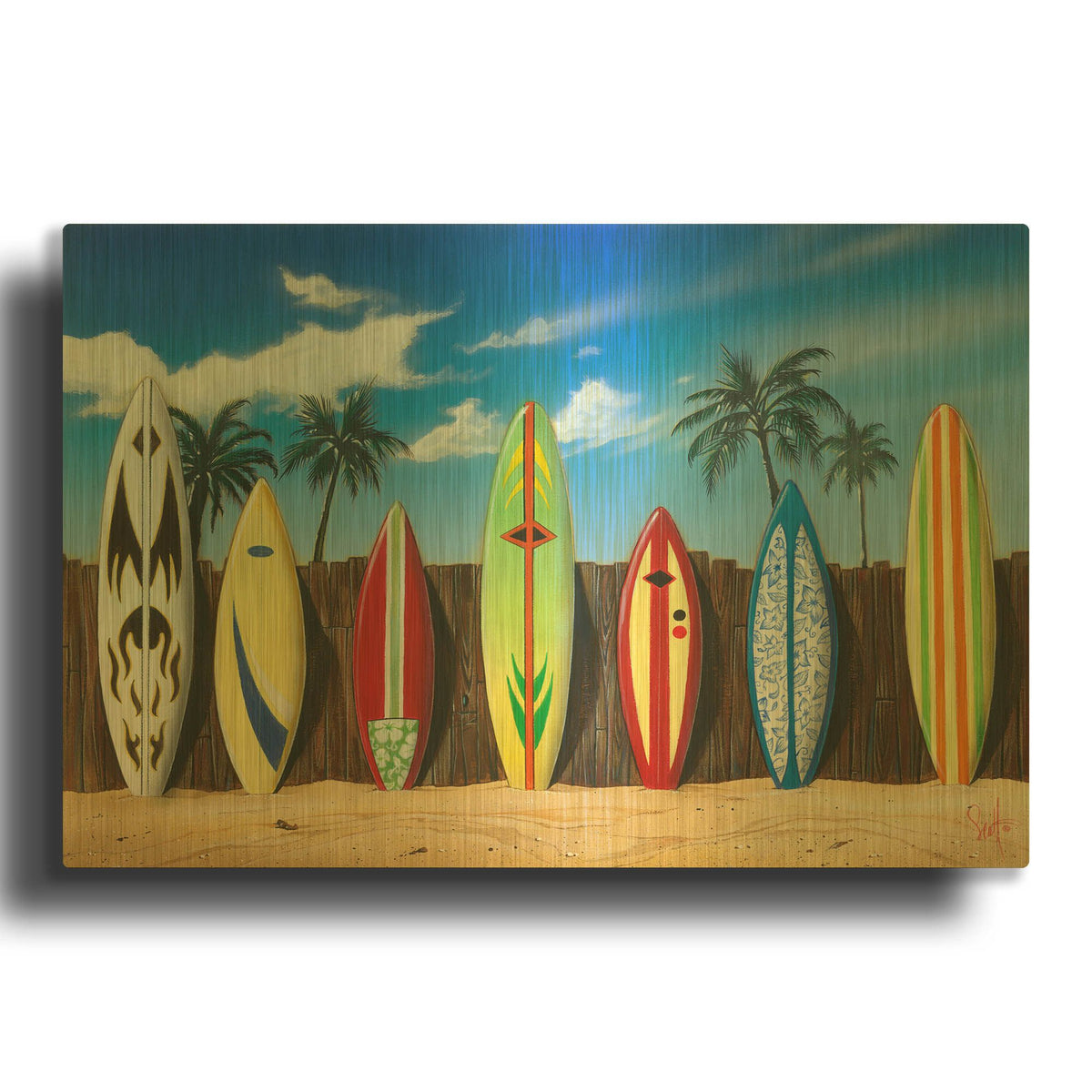 'Starting Lineup' By Scott Westmoreland Gold Metal Wall Art