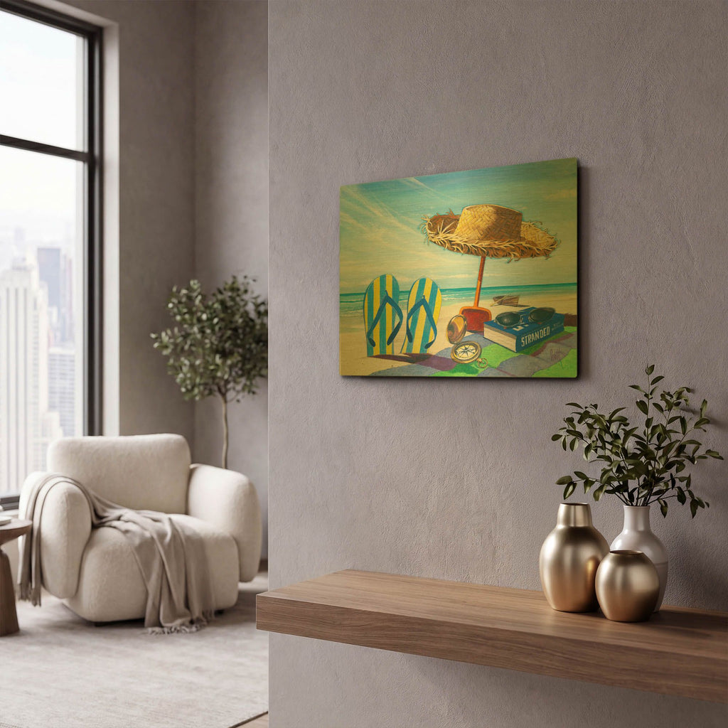 'Stranded' By Scott Westmoreland Gold Metal Wall Art