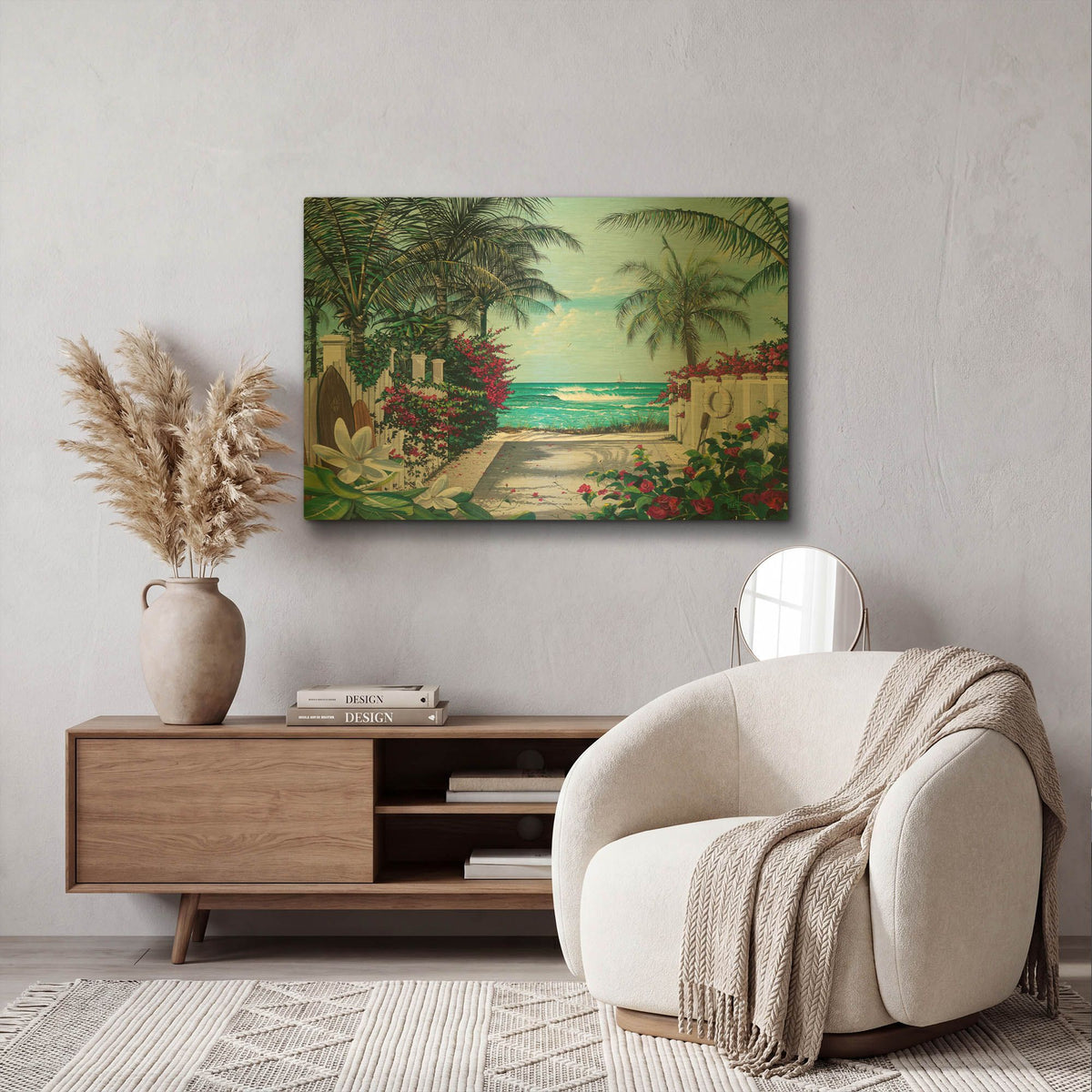 'Pathway To Paradise' By Scott Westmoreland Gold Metal Wall Art