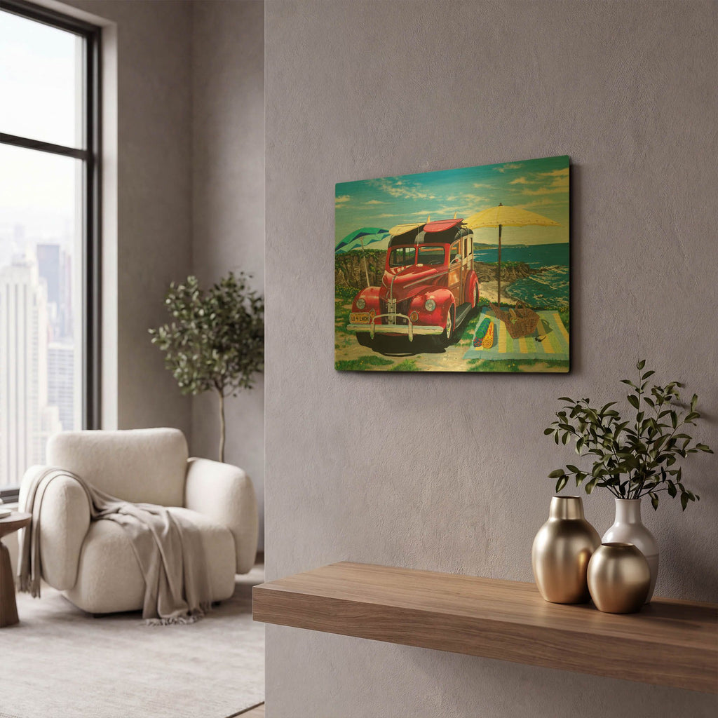 'Palisades Picnic' By Scott Westmoreland Gold Metal Wall Art