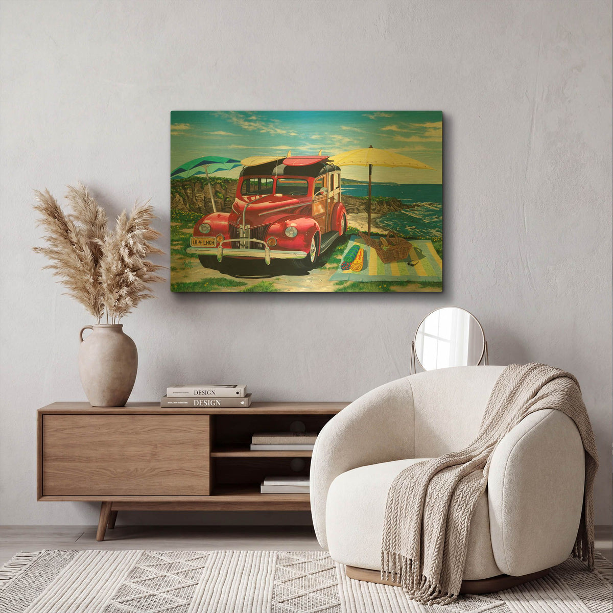 'Palisades Picnic' By Scott Westmoreland Gold Metal Wall Art