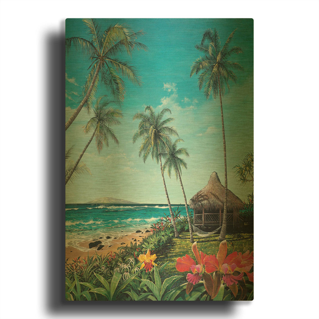 'Maui Morning' By Scott Westmoreland Gold Metal Wall Art