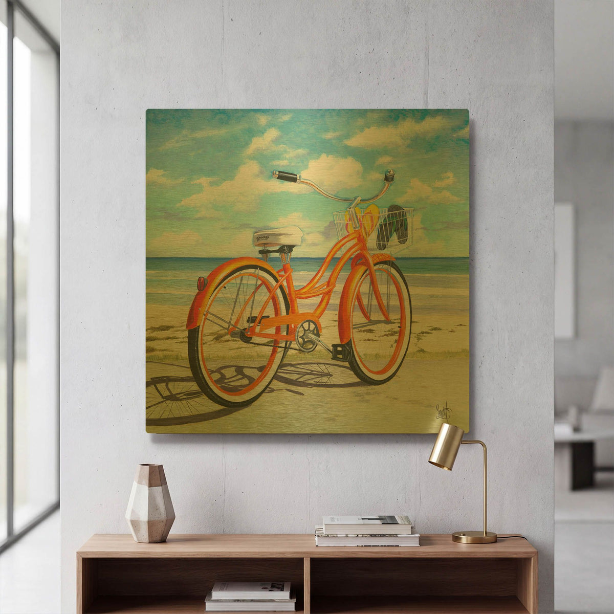 'My Orange Pride' By Scott Westmoreland Gold Metal Wall Art