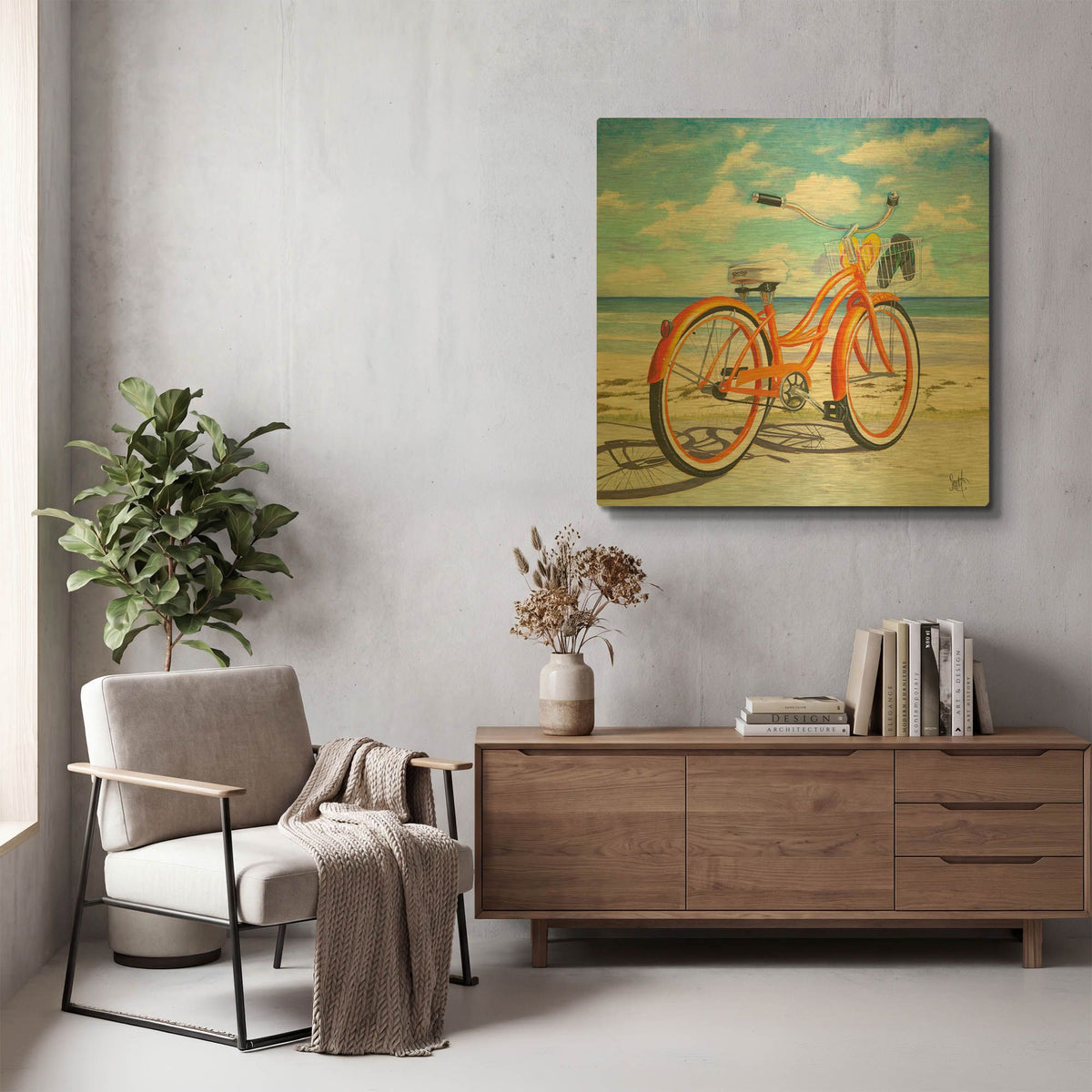 'My Orange Pride' By Scott Westmoreland Gold Metal Wall Art