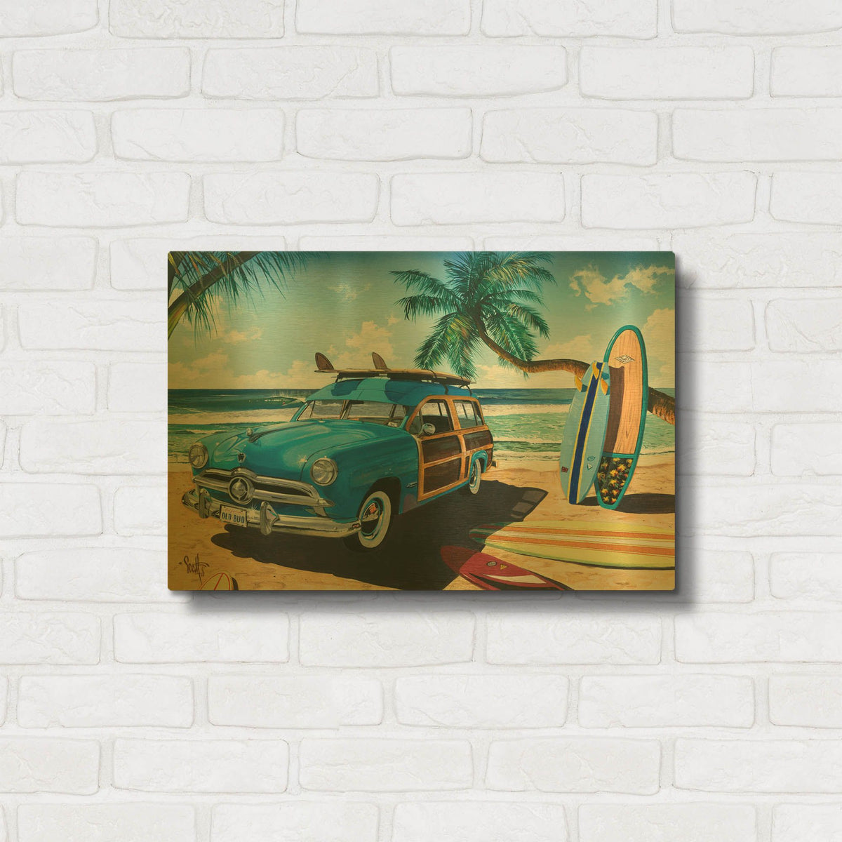 'Old Friends' By Scott Westmoreland Gold Metal Wall Art