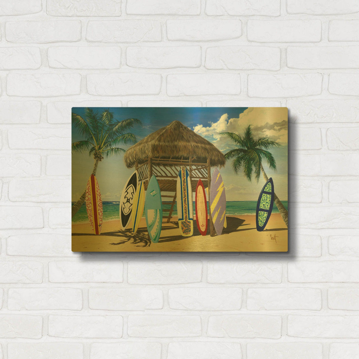 'Our Gang' By Scott Westmoreland Gold Metal Wall Art