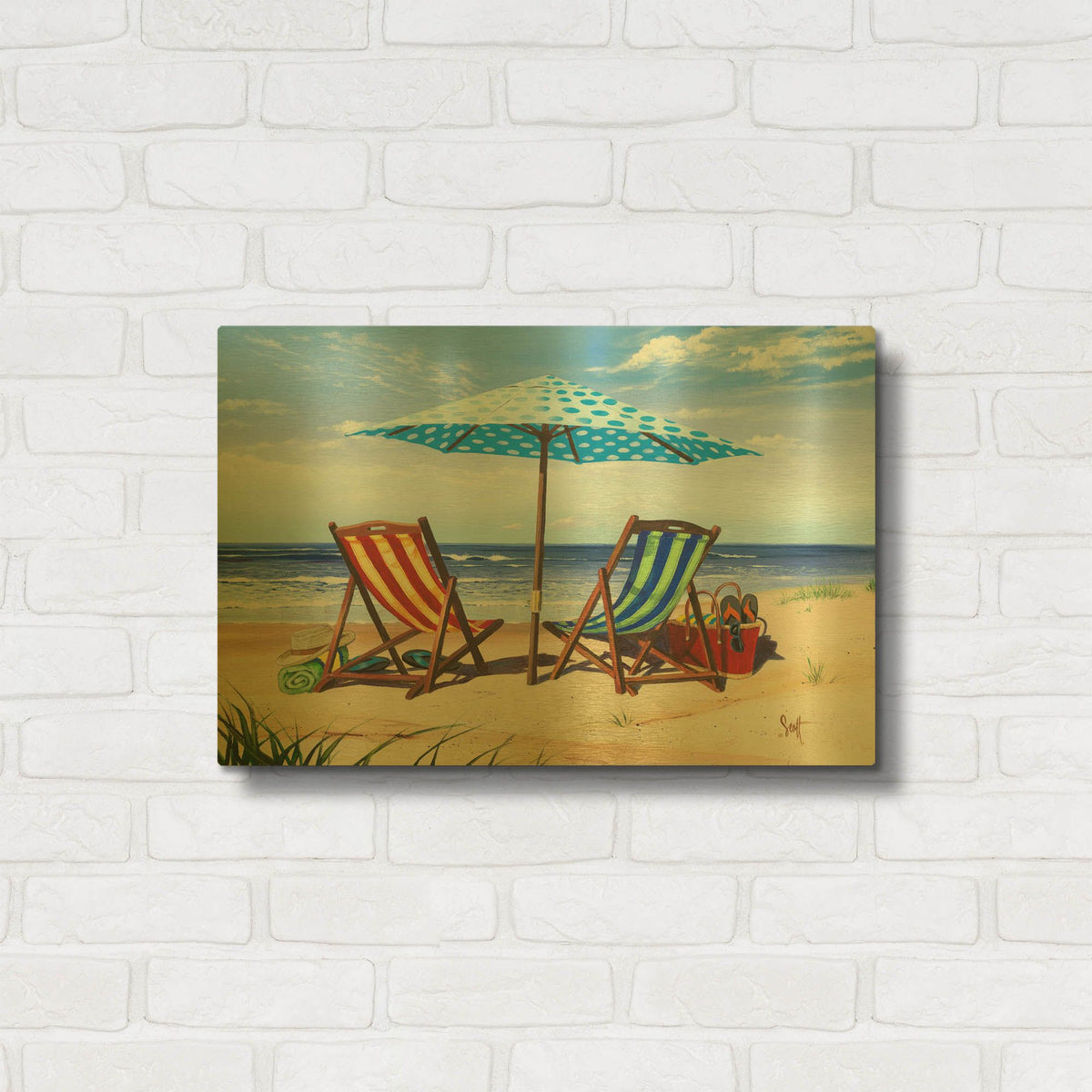 'Made In The Shade' By Scott Westmoreland Gold Metal Wall Art