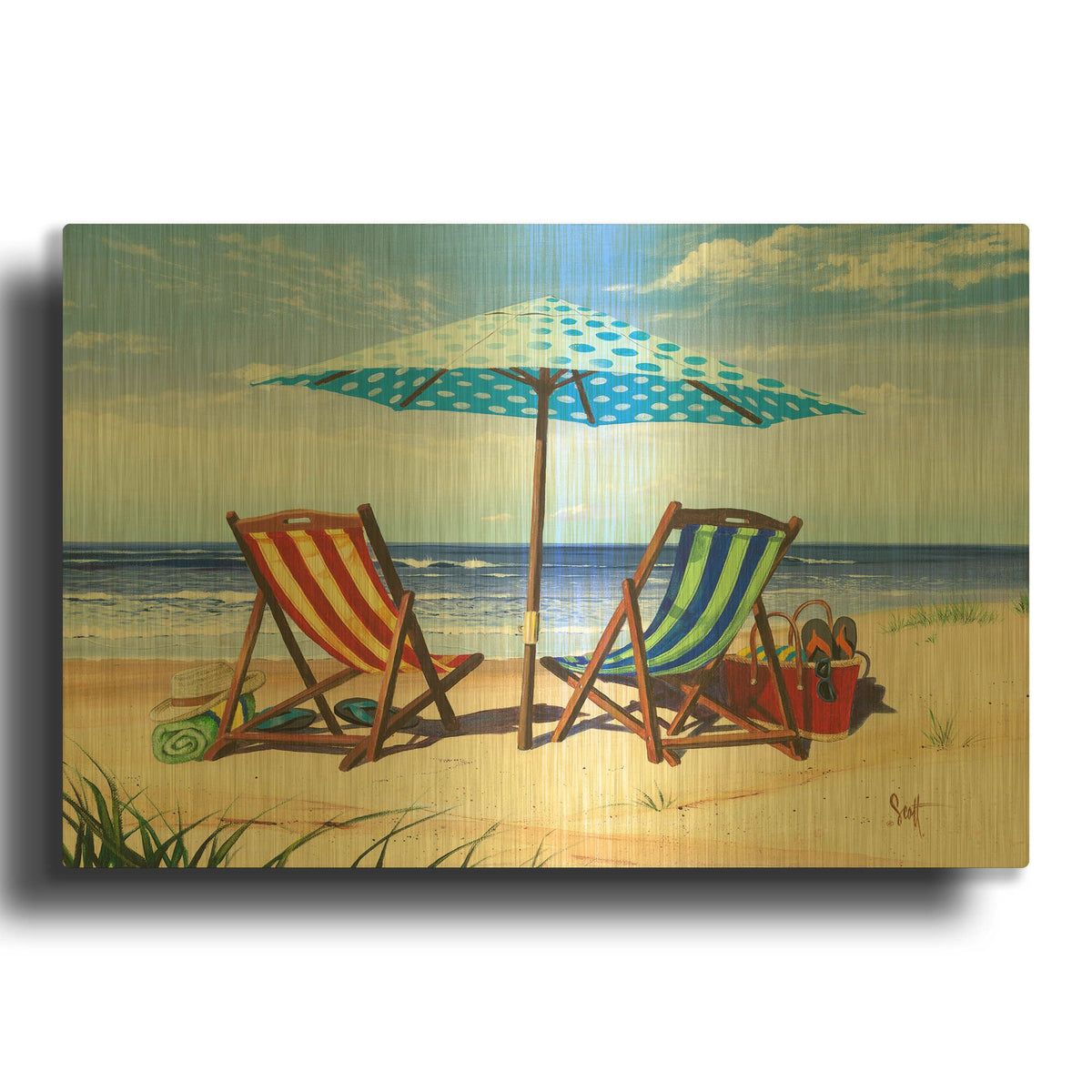 'Made In The Shade' By Scott Westmoreland Gold Metal Wall Art