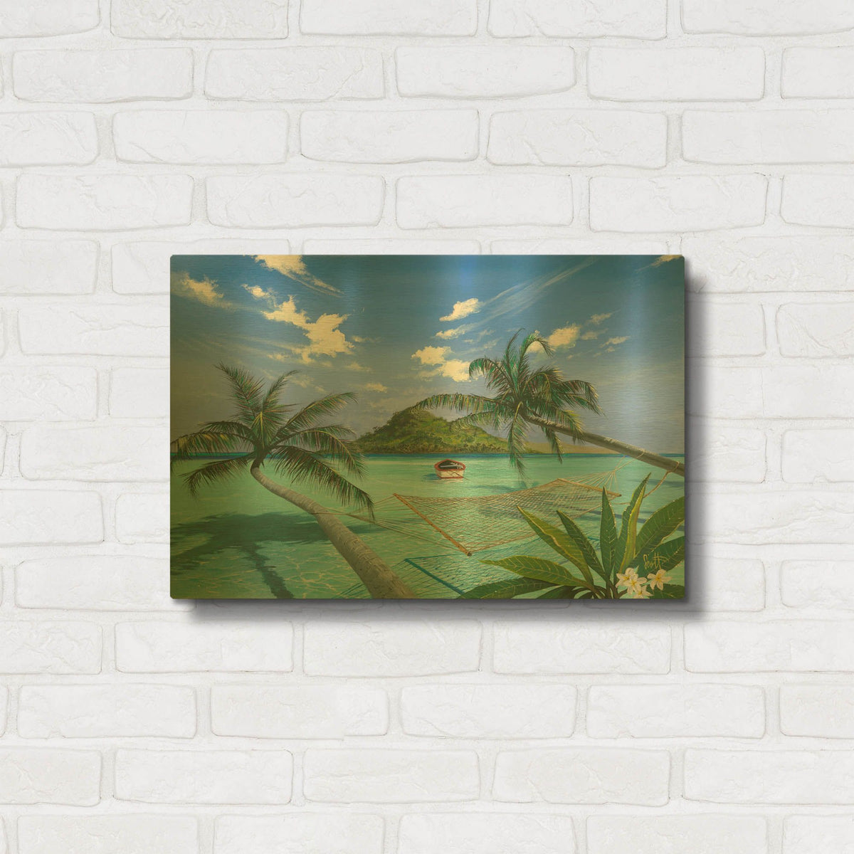 'Furlough Day' By Scott Westmoreland Gold Metal Wall Art