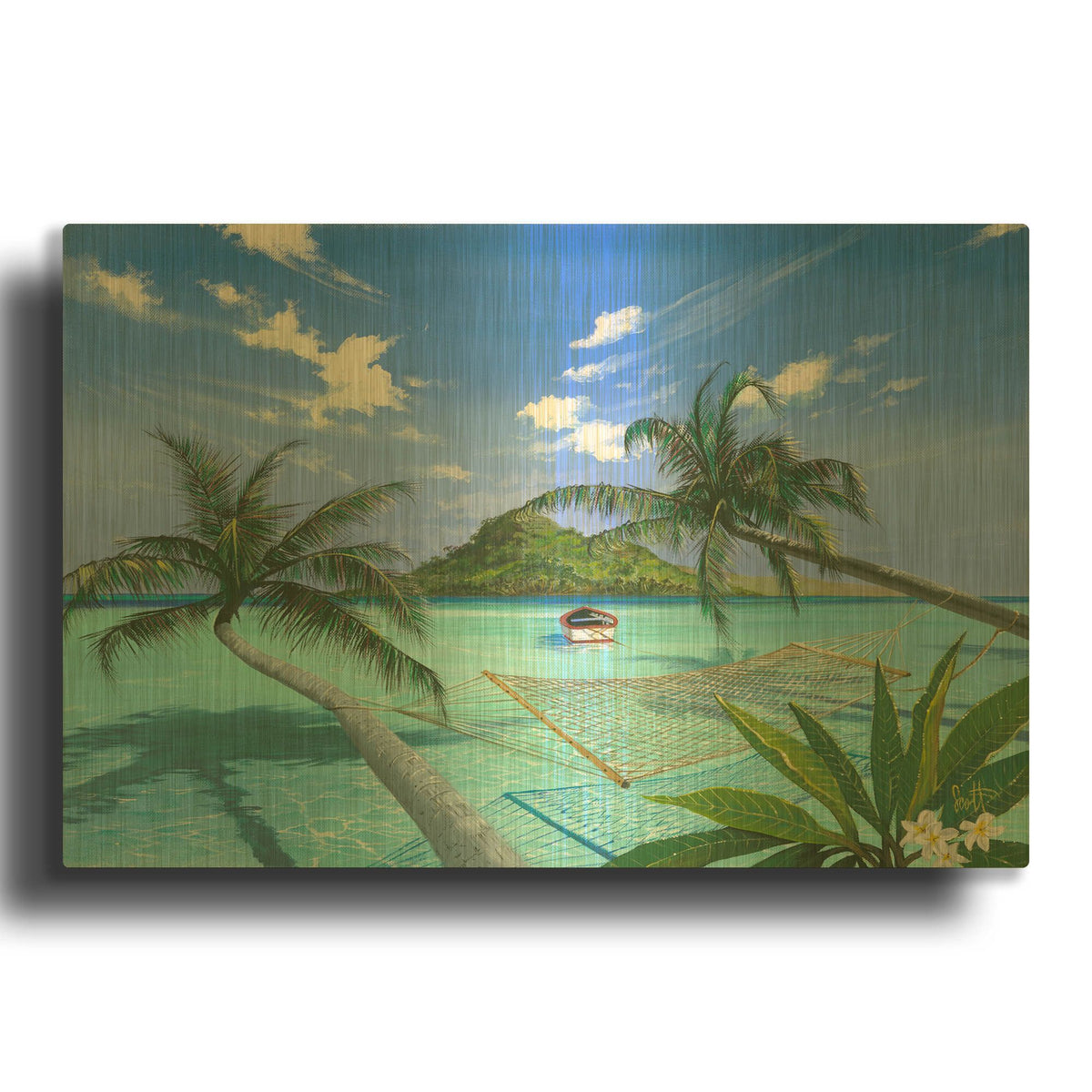 'Furlough Day' By Scott Westmoreland Gold Metal Wall Art