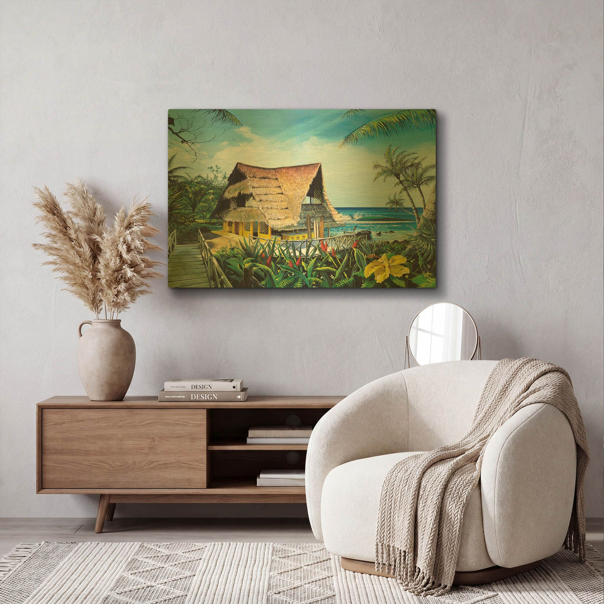 'HawaIIan Hideaway' By Scott Westmoreland Gold Metal Wall Art