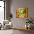 'Flip Flop Family' By Scott Westmoreland Gold Metal Wall Art