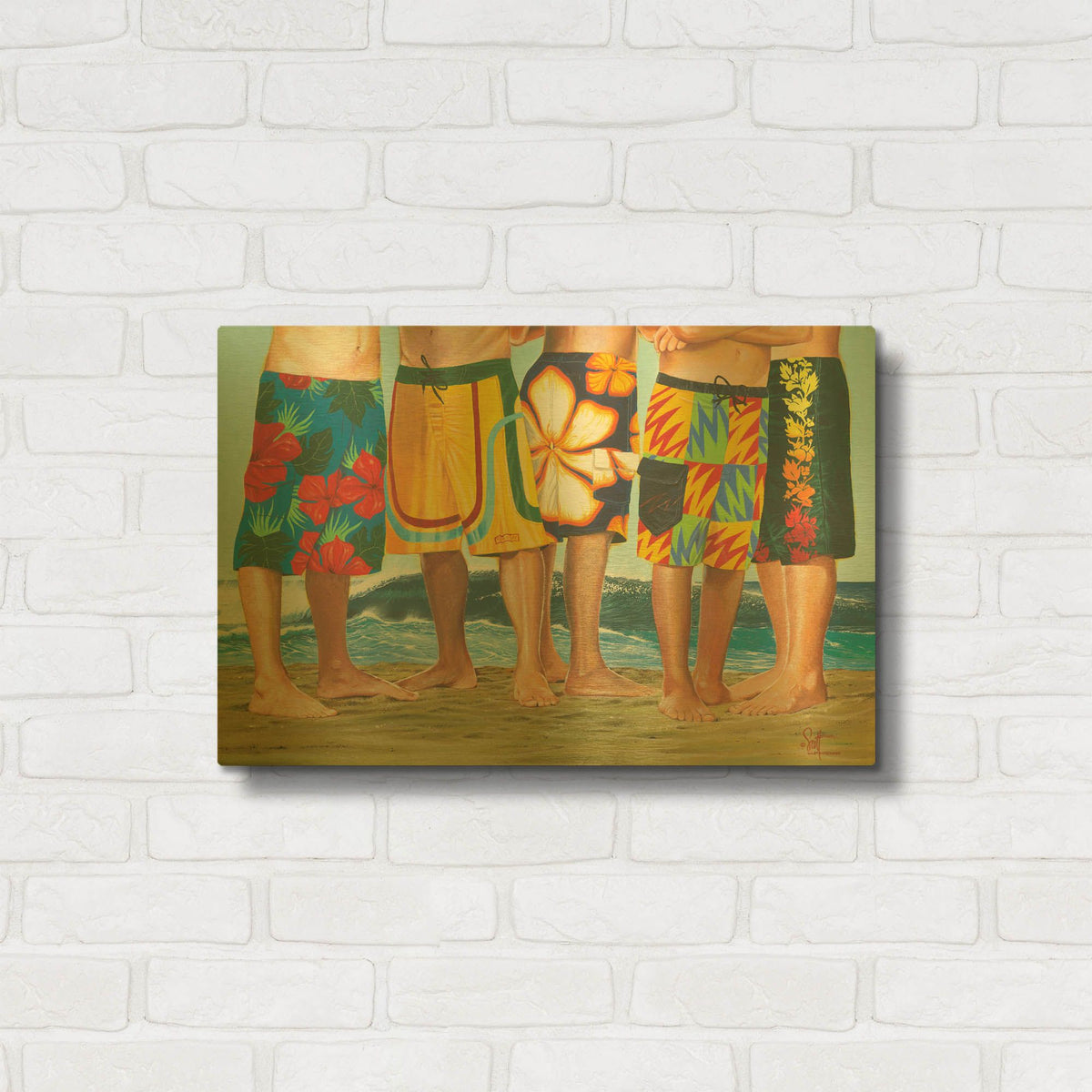 'Casual Friday' By Scott Westmoreland Gold Metal Wall Art