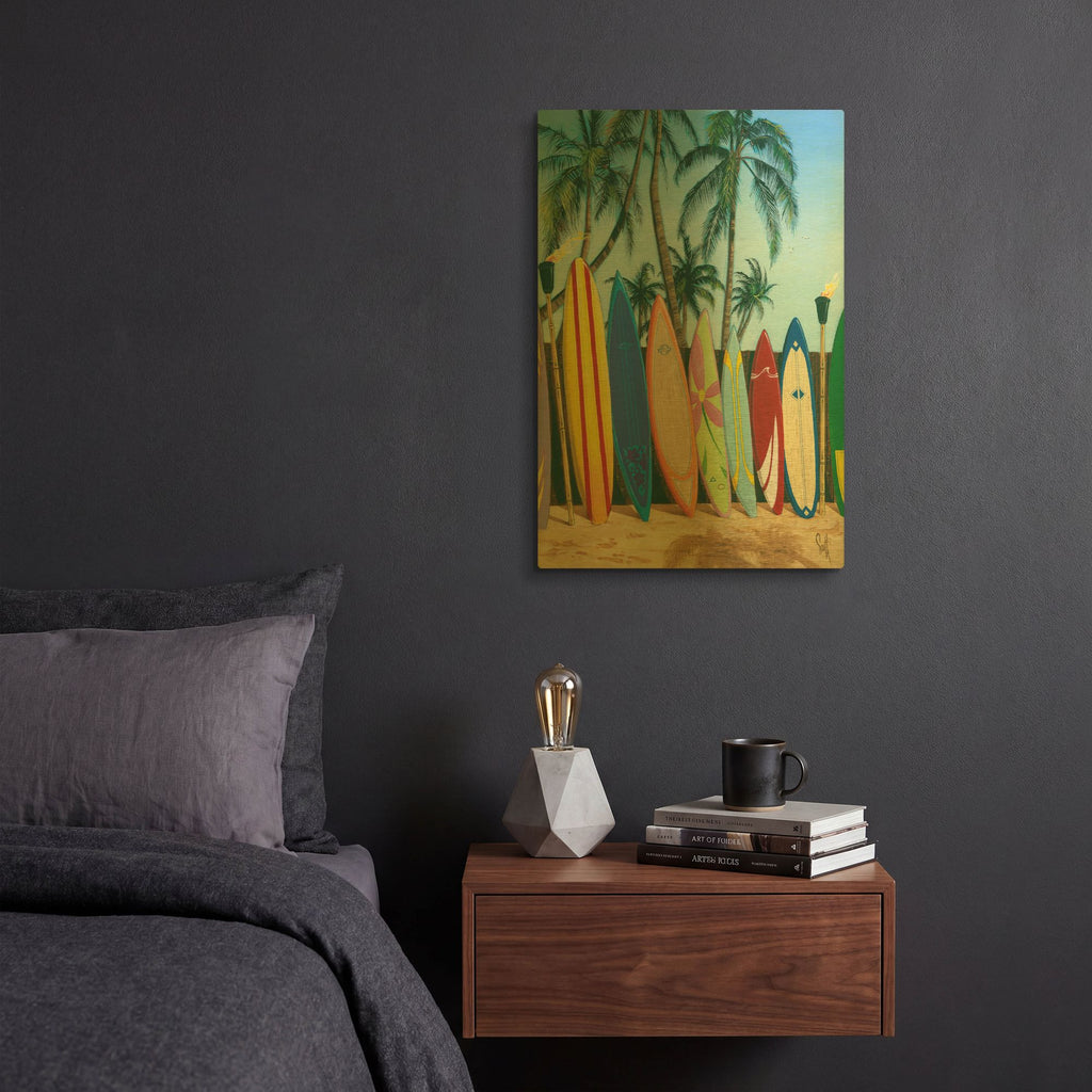 'Bunch Of Boards' By Scott Westmoreland Gold Metal Wall Art