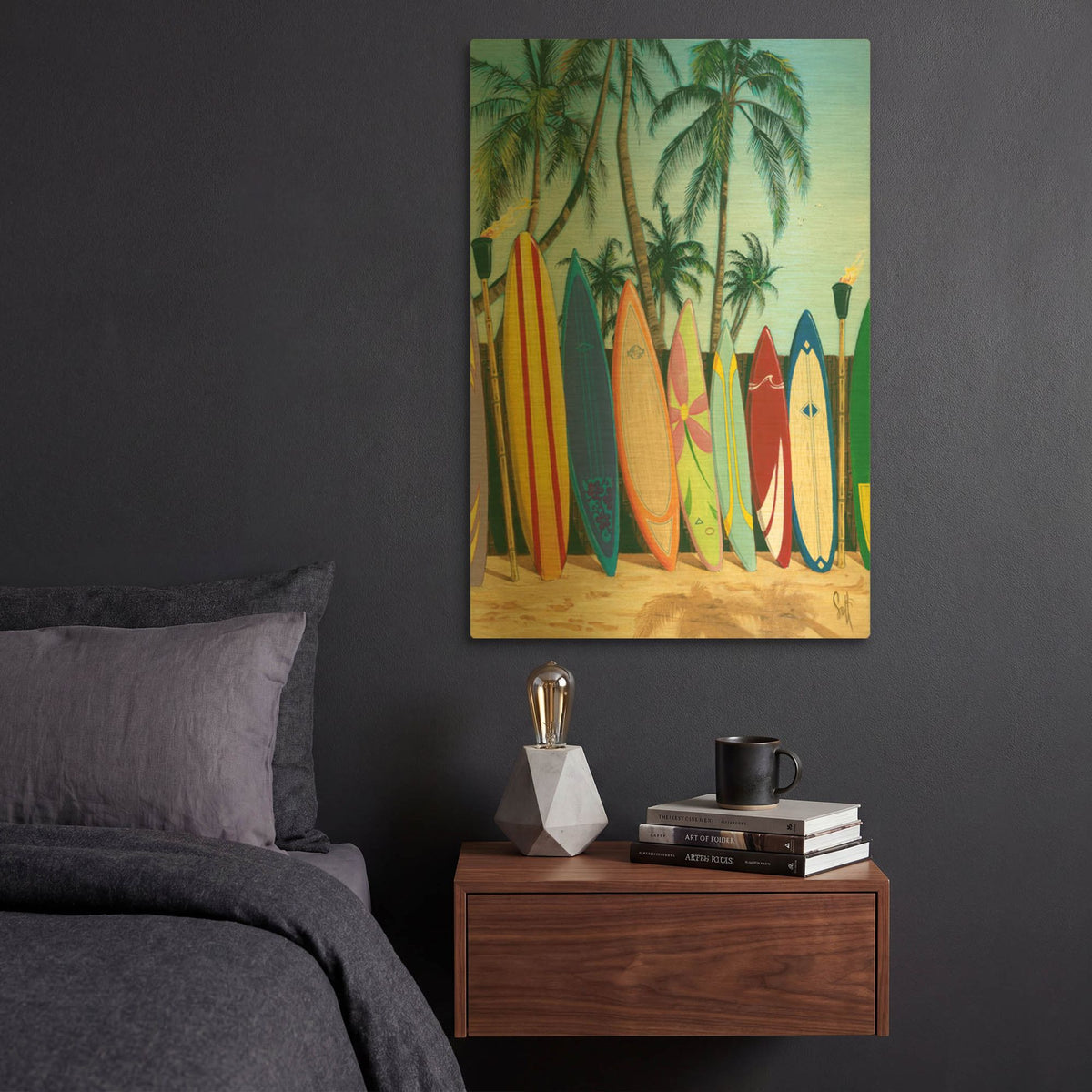 'Bunch Of Boards' By Scott Westmoreland Gold Metal Wall Art