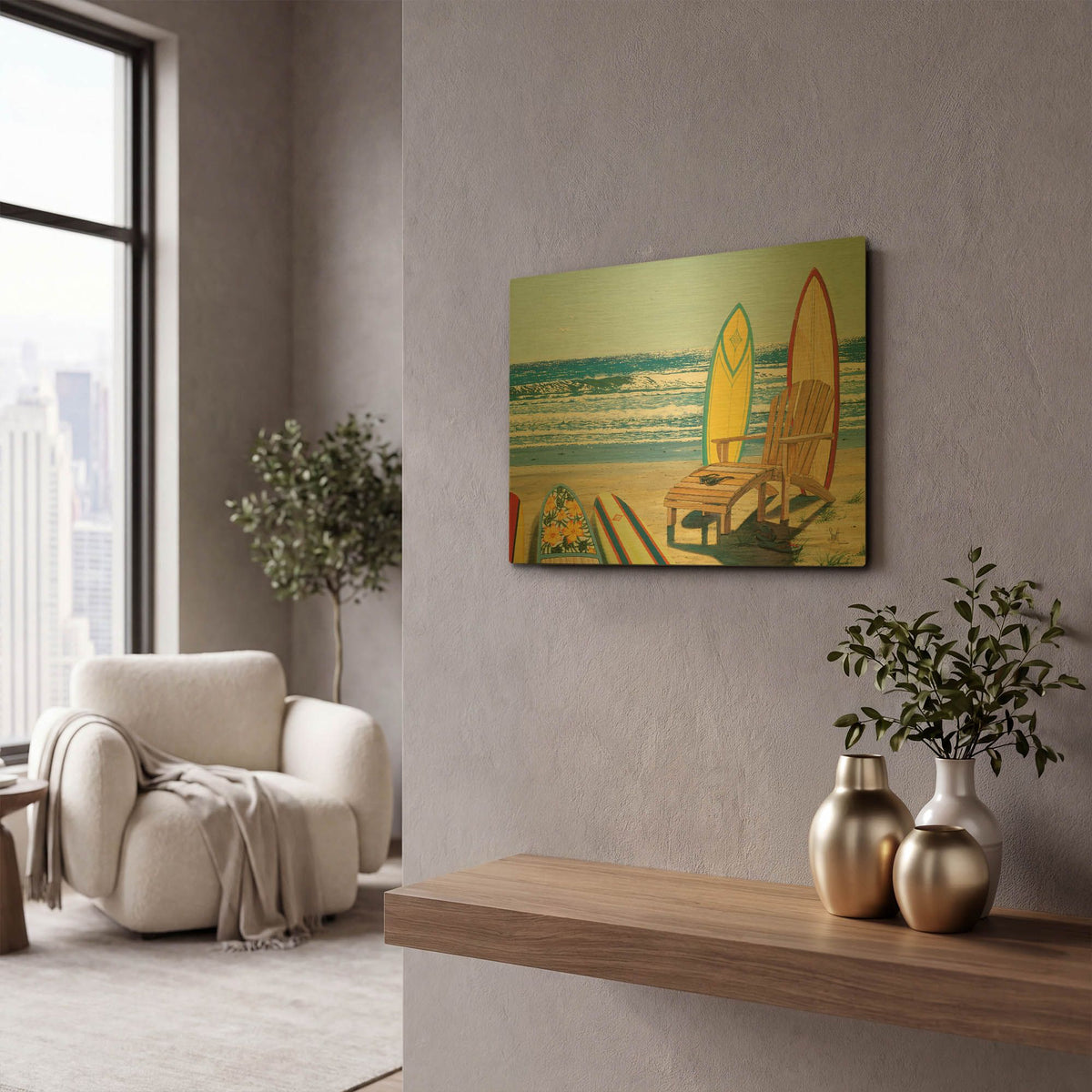 'Board Meeting' By Scott Westmoreland Gold Metal Wall Art