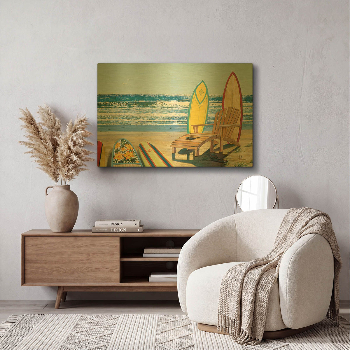 'Board Meeting' By Scott Westmoreland Gold Metal Wall Art