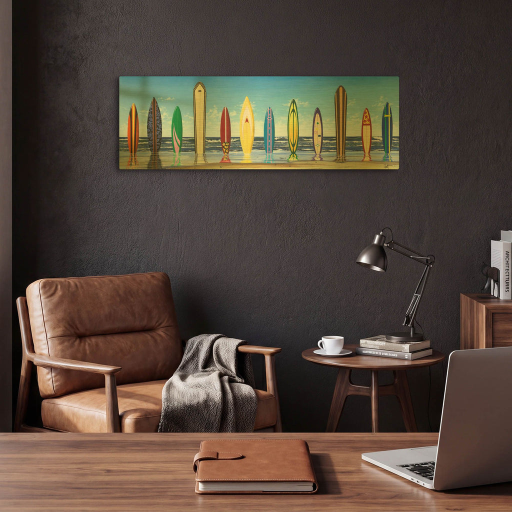 'Board Stiff' By Scott Westmoreland Gold Metal Wall Art