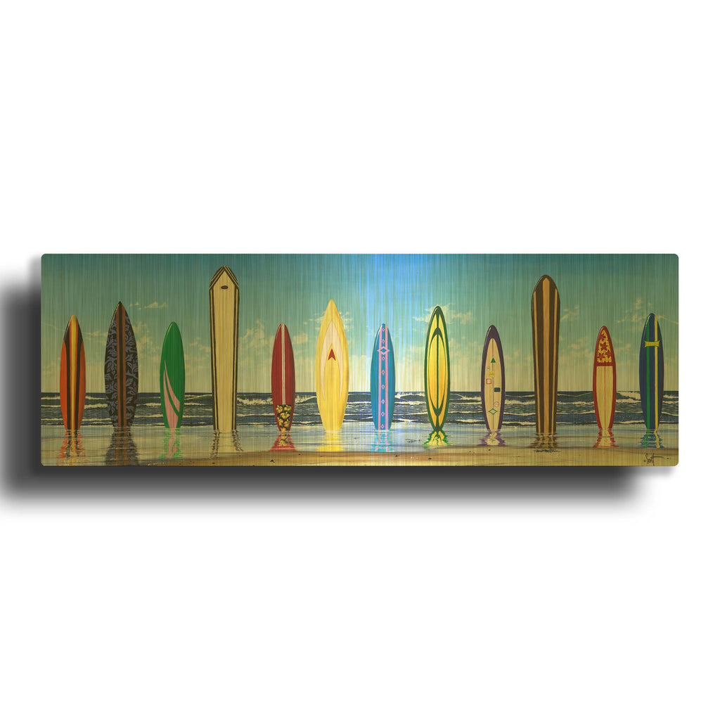 'Board Stiff' By Scott Westmoreland Gold Metal Wall Art