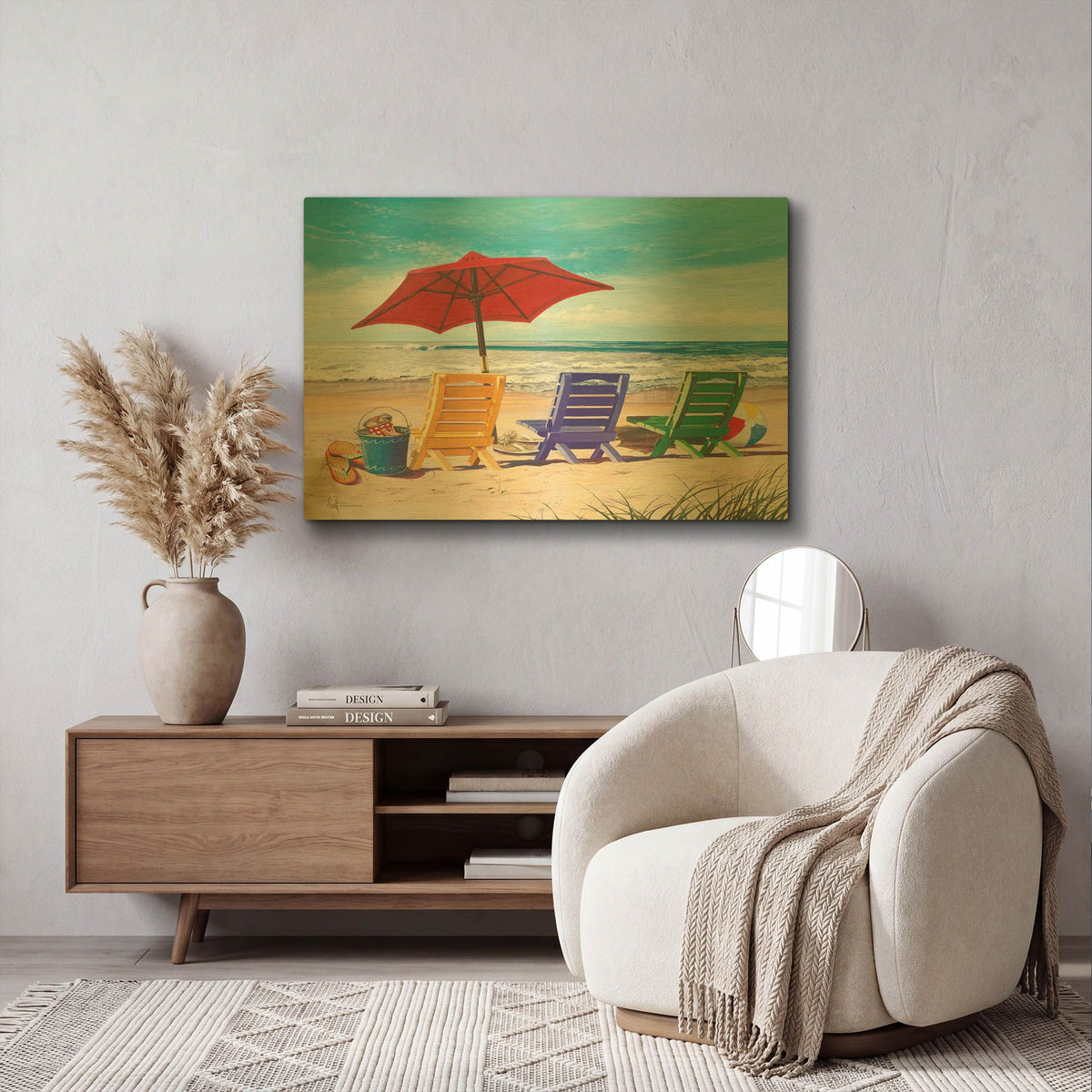 'Beachy Keen' By Scott Westmoreland Gold Metal Wall Art