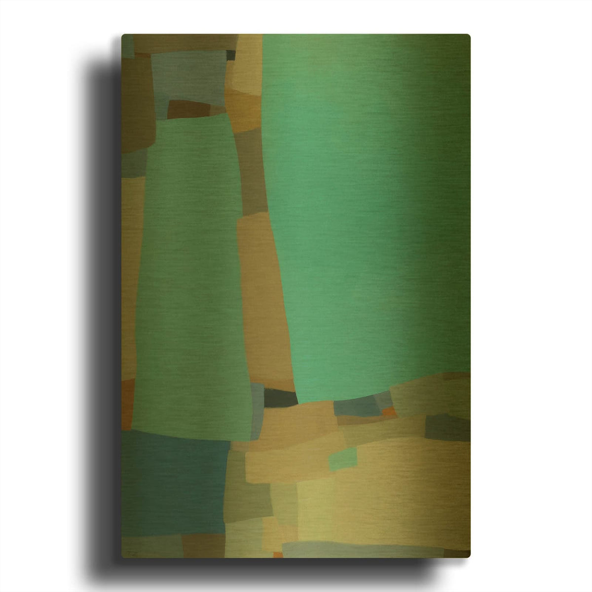 'Arabesque 8' By Tamar Zinna Gold Metal Wall Art