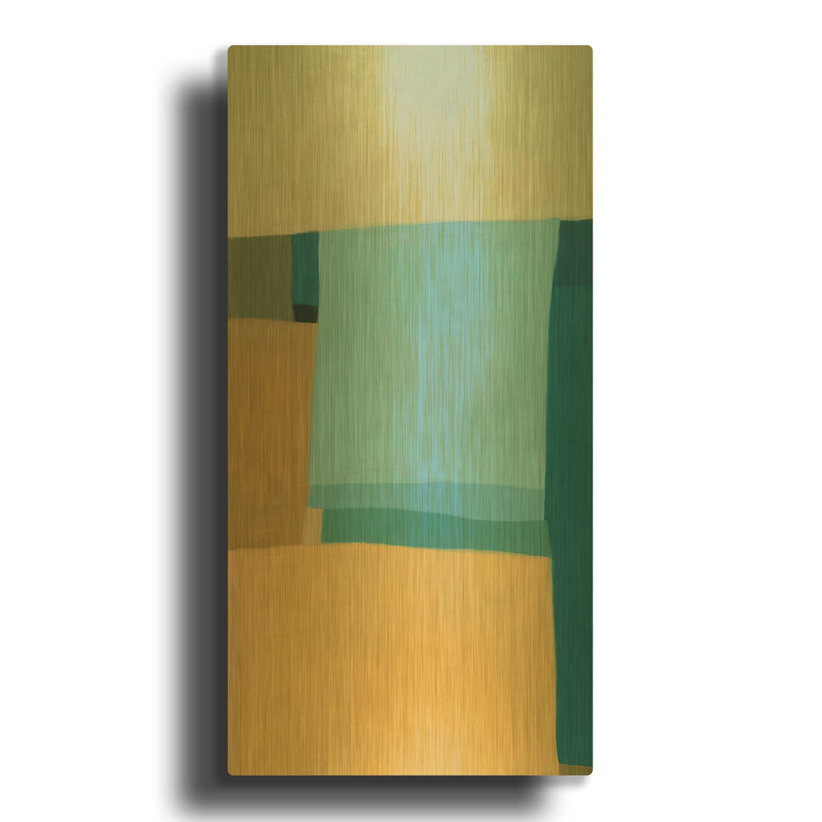 'At the Beach I' By Tamar Zinna Gold Metal Wall Art