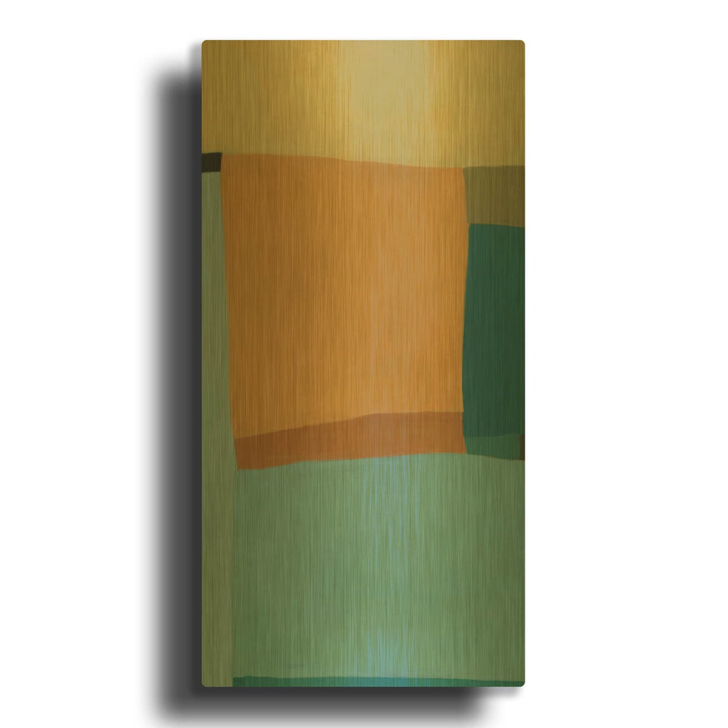 'At the Beach II' By Tamar Zinna Gold Metal Wall Art